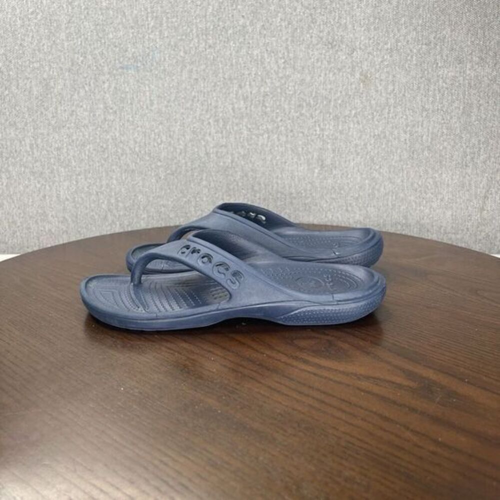 Crocs Baya Sandals Women's 7 Blue Comfort Thong Flip Flop Slip On‎ Water Shoe